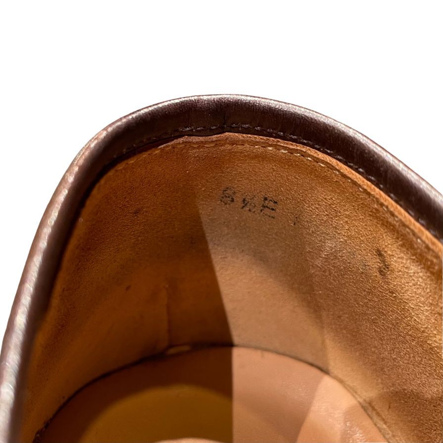 クロケット&ジョーンズ レザーシューズ ギャビン ローファー アンラインド ブラウン サイズUK8.5E CROCKETT&JONES ローファー 約27.0cm【LA】【中古】