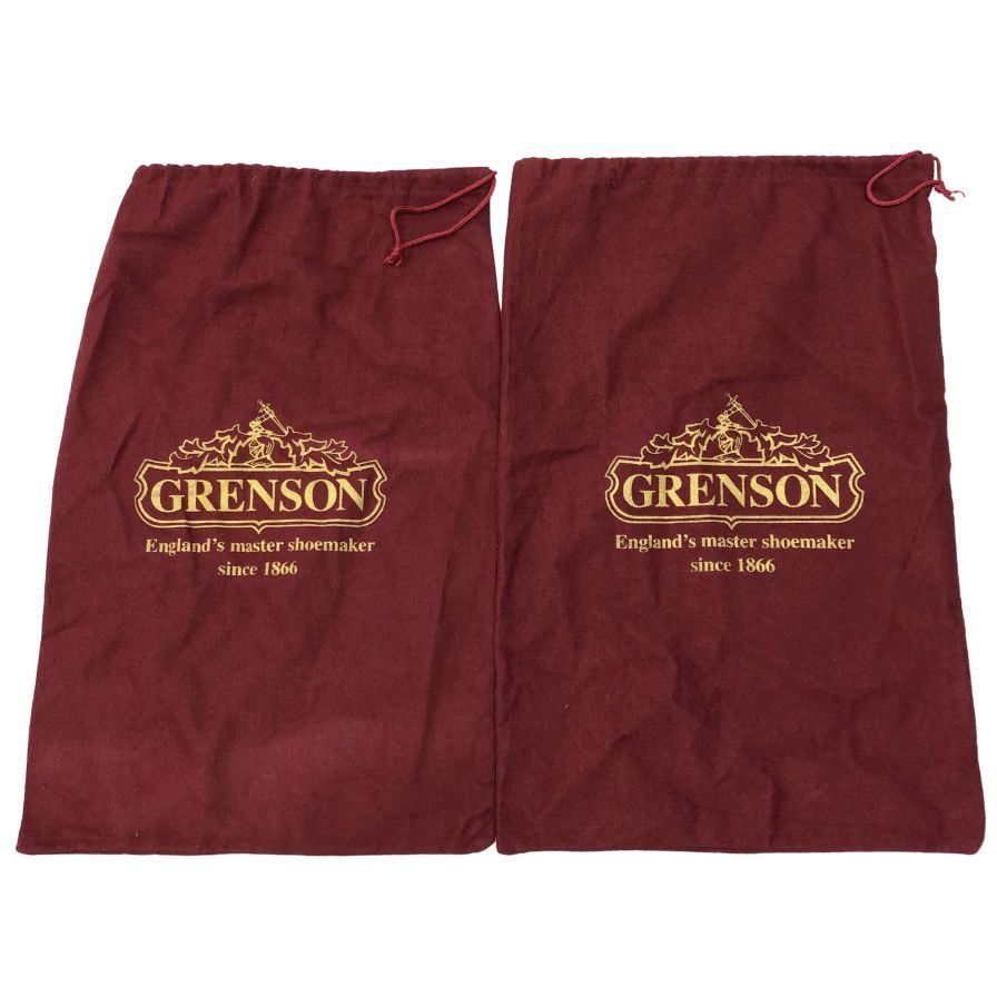 グレンソン レザーシューズ パンチドキャップトゥ ブラック メンズ サイズ5.5E GRENSON ビジネスシューズ 約24.0cm【LA】【中古】