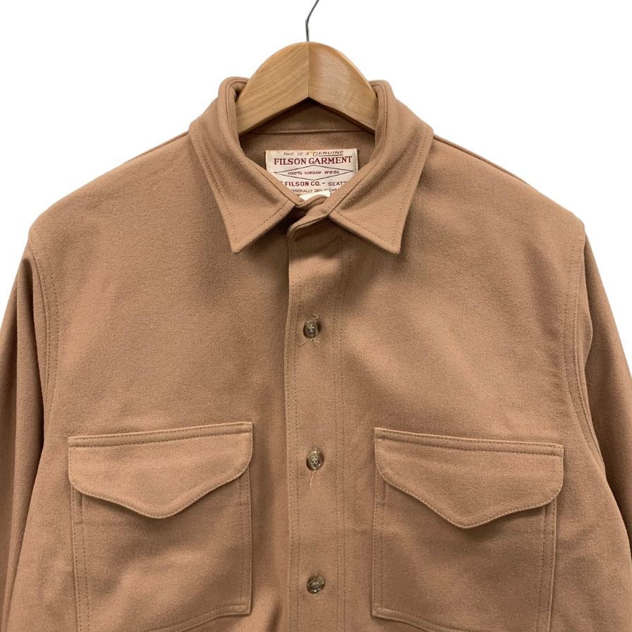 中古◆フィルソン ジャックシャツ FSJ2090 ウール ベージュ系 サイズ40 メンズ FILSON 【AFA21】