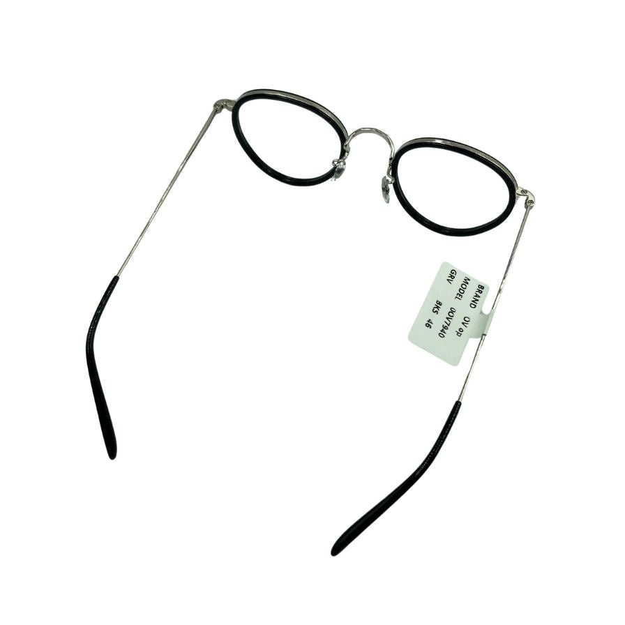 オリバーピープルズ メガネ サングラス MP-2 雅 46□24-148 黒×シルバー OLIVER PEOPLES【AFI2】