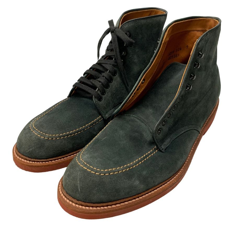 オールデン レフォット別注 インディブーツ スエード 40528H ネイビー US11D メンズ 革靴 ALDEN LEFFOT ブーツ 約29.0cm【LA】【中古】