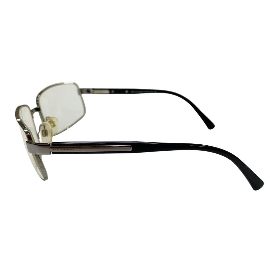 ブルガリ メガネ スチール フレーム 度付き 530104/61 ユニセックス シルバー×ブラック BVLGARI【AFI4】