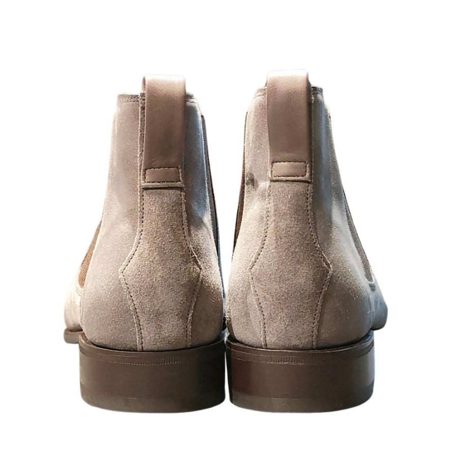極美品◆ジョンロブ サイドゴアブーツ チューダー スエード 7000ラスト グレー メンズ サイズUK5.5E JOHN LOBB TUDOR ブーツ 約24.0cm【LA】【中古】