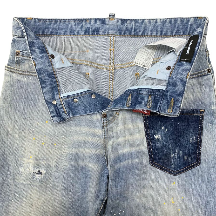 ディースクエアード デニムパンツ S75LB0513 コットン サイズ42 レディース インディゴ DSQUARED2 【AFB32】