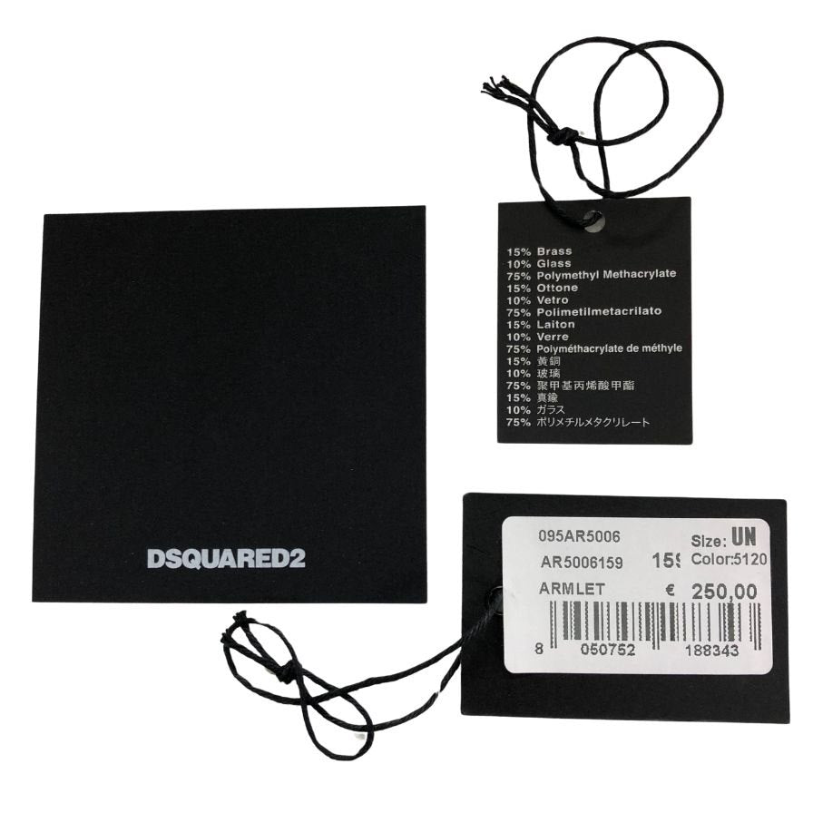 ディースクエアード ブレスレット 2連 ゴールド×べっ甲 DSQUARED2