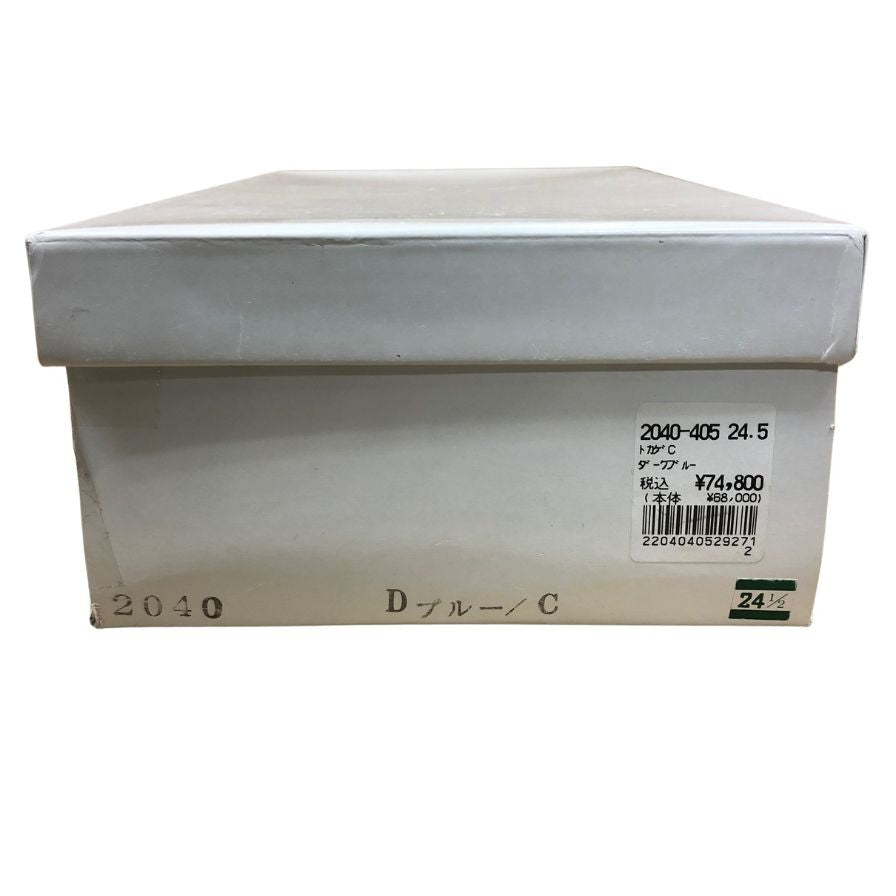 新宿屋 レザーパンプス リザード 2040-405 ブラック 24.5㎝ レディース shinjukuya 約24.5cm【AFD9】