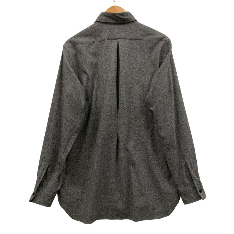 極美品◆シンヤ 長袖シャツ ウール70% ブルーフォックス30% サイズ3 メンズ SHINYA 【AFB4】