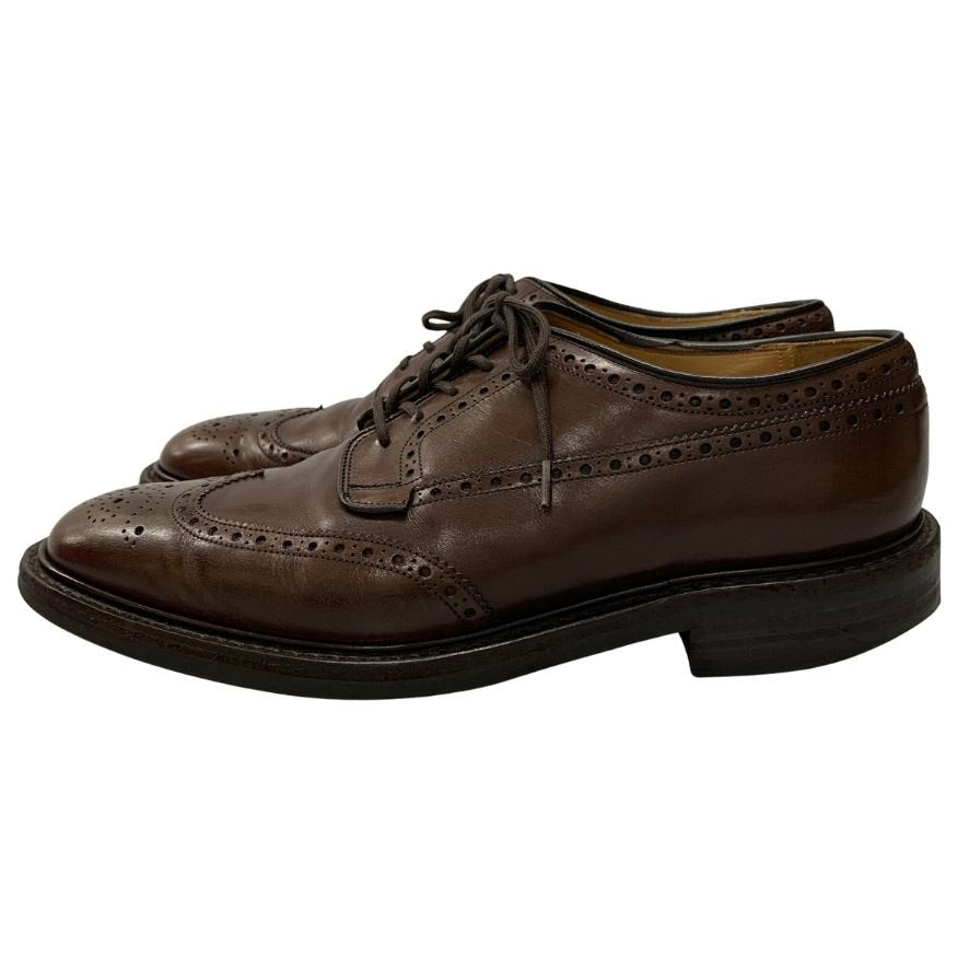 チャーチ レザーシューズ ウィングチップ 外羽根 グラフトン ブラウン メンズ サイズ7.5 Church's GRAFTON 約26.5cm【LA】【中古】