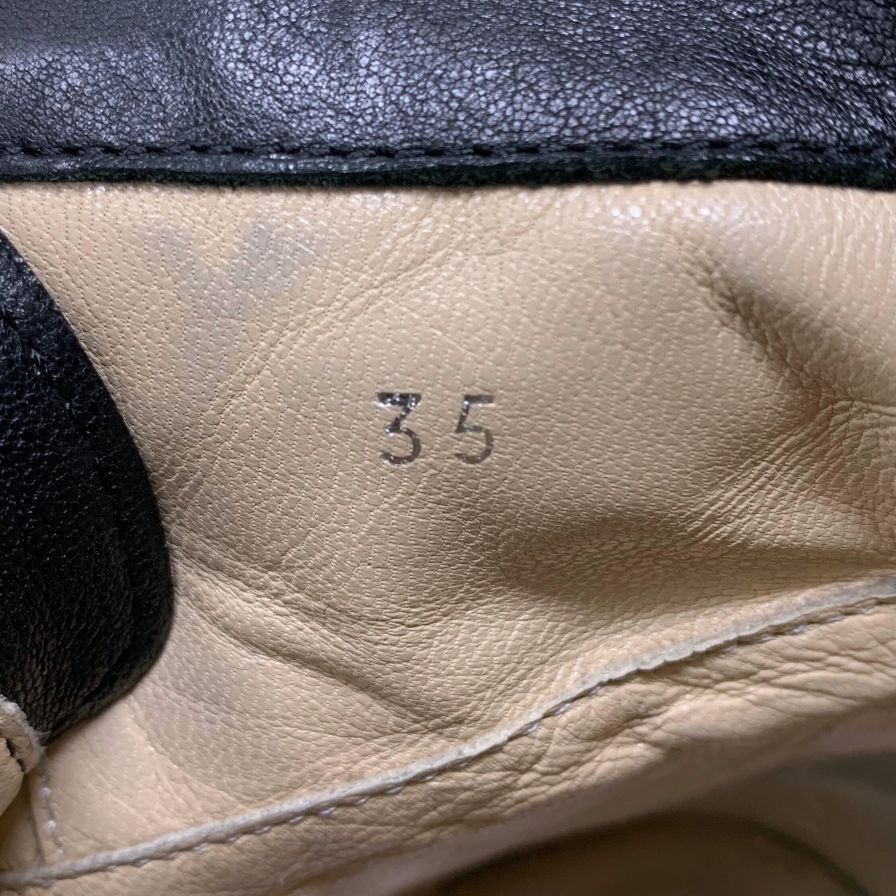 ジミーチュウ バイカーブーツ クリスタル カーフ サイズ35 レディース ブラック JIMMY CHOO 約22.5cm【AFC6】