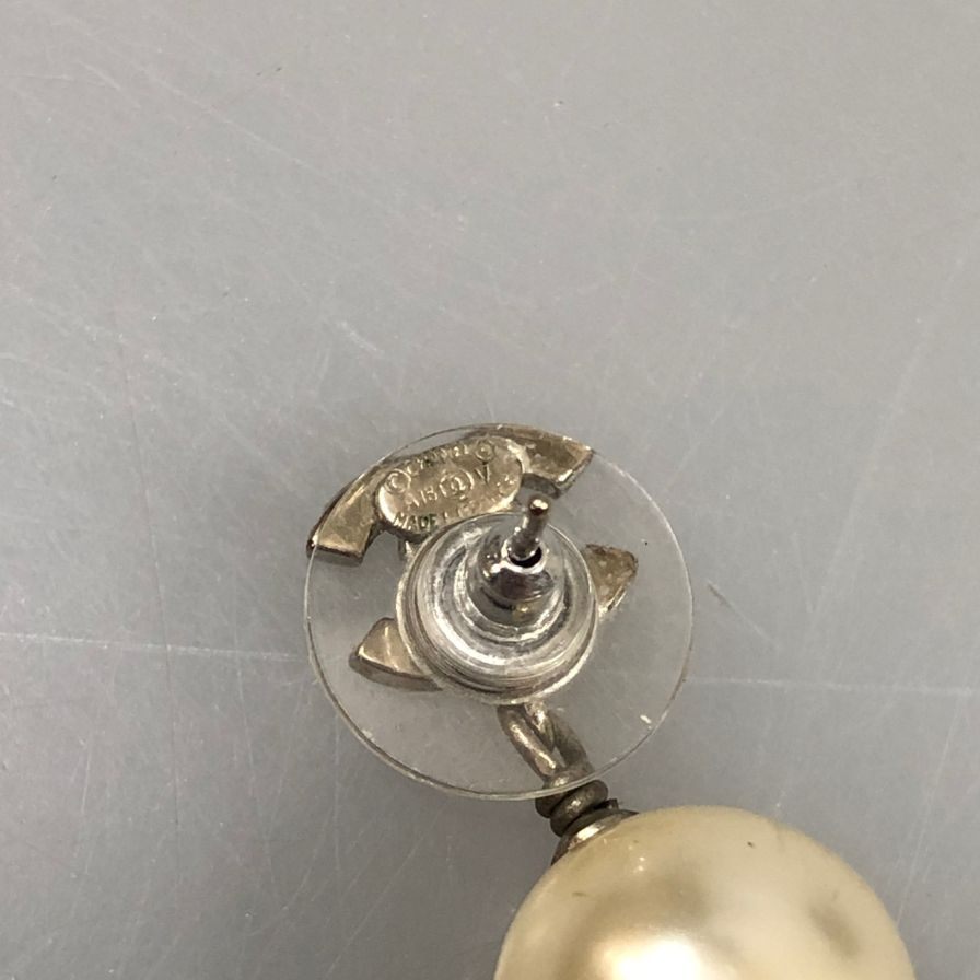 シャネル イヤリング ココマーク フェイクパール ラインストーン 16A CHANEL【AFI16】【中古】