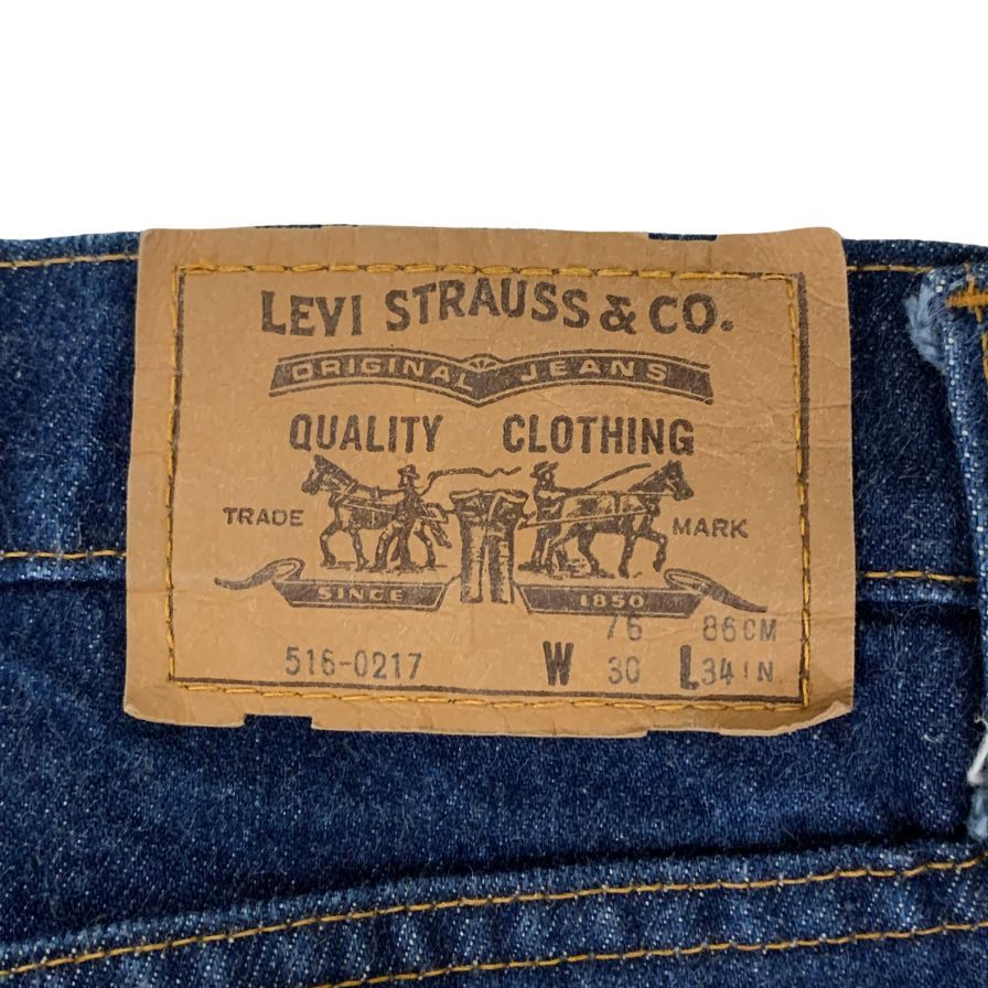 リーバイス デニムパンツ オレンジタブ ボタン裏359刻印 メンズ W30 L34 516ー0217 LEVI'S 【AFB39】