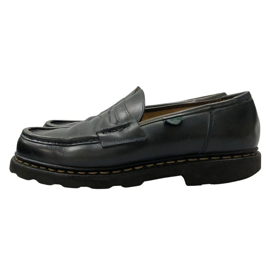 パラブーツ ローファー ランス レザー ブラック サイズ8 メンズ PARABOOT REIMS ローファー 約26.5cm【LA】【中古】