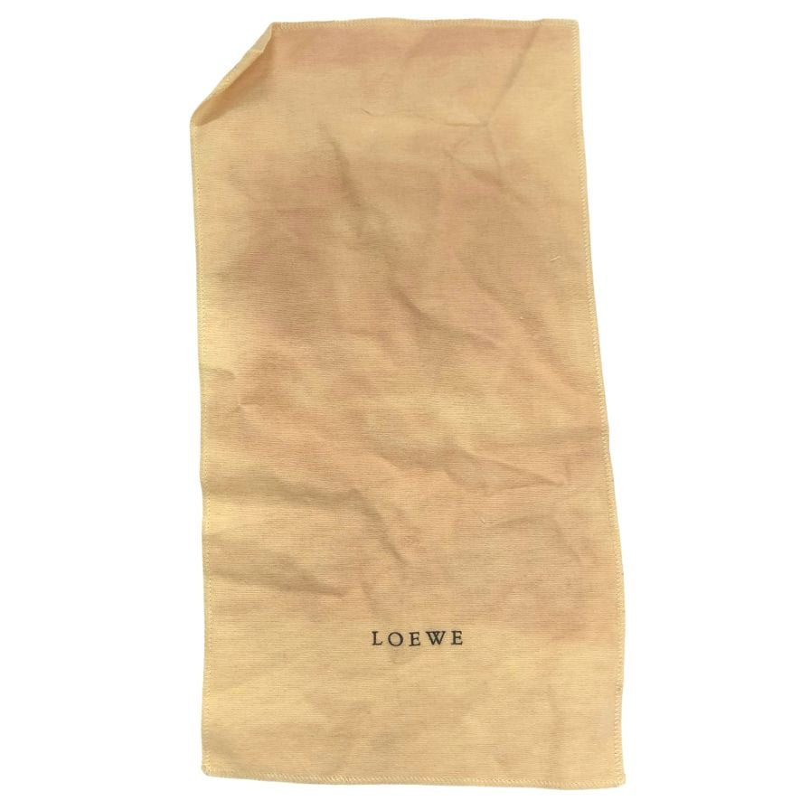 ロエベ ストール ミンクファー マフラー 裏張り ナッパレザー 毛皮 ショール ブラック レディース LOEWE【AFI9】