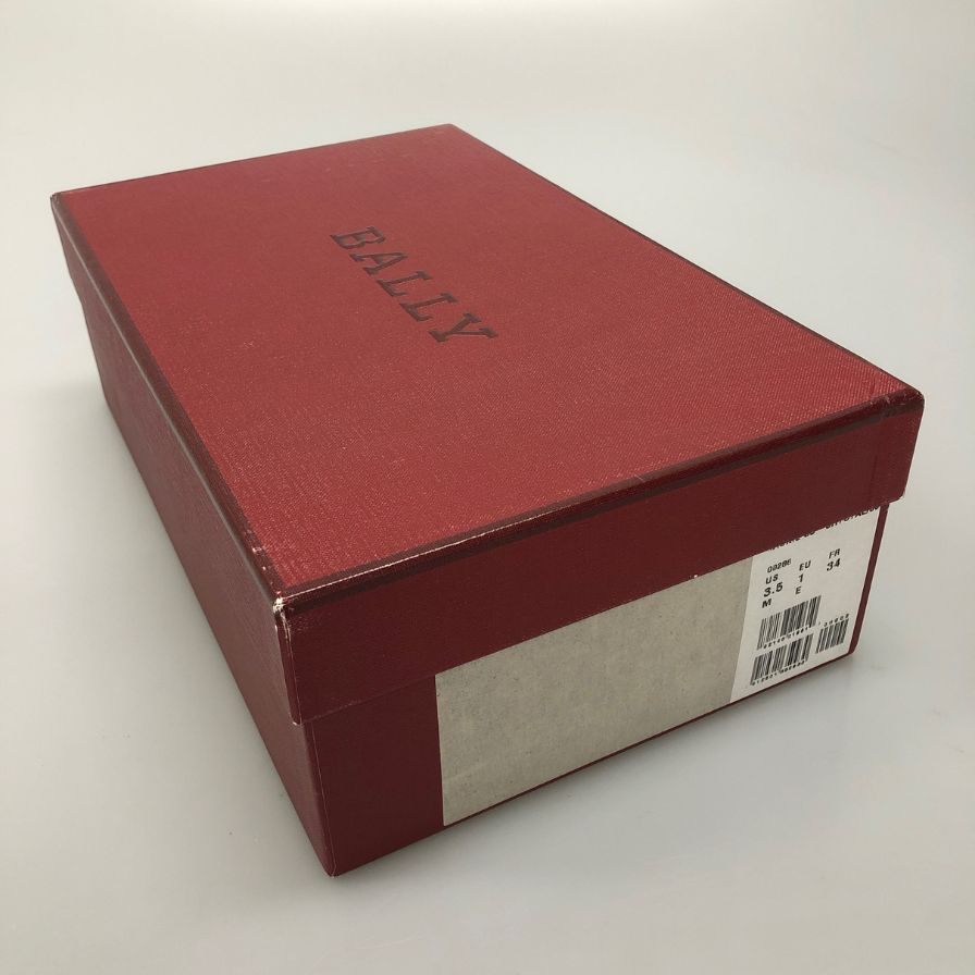 バリー ヒールパンプス ビジューバックル レザー ブラック サイズ34 メンズ BALLY 約20.5cm【AFD15-2】