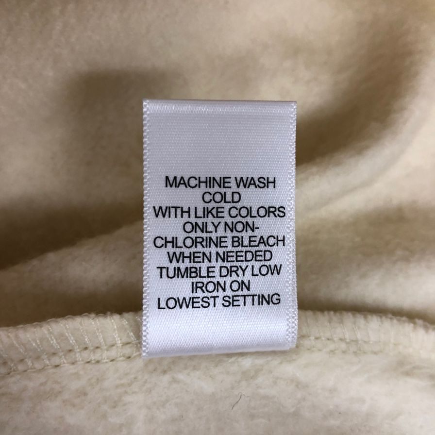 新品同様◆フィアオブゴッド エッセンシャルズ パーカー ロゴ メンズ サイズL ベージュ Fear of God ESSENTIALS 【AFB23】