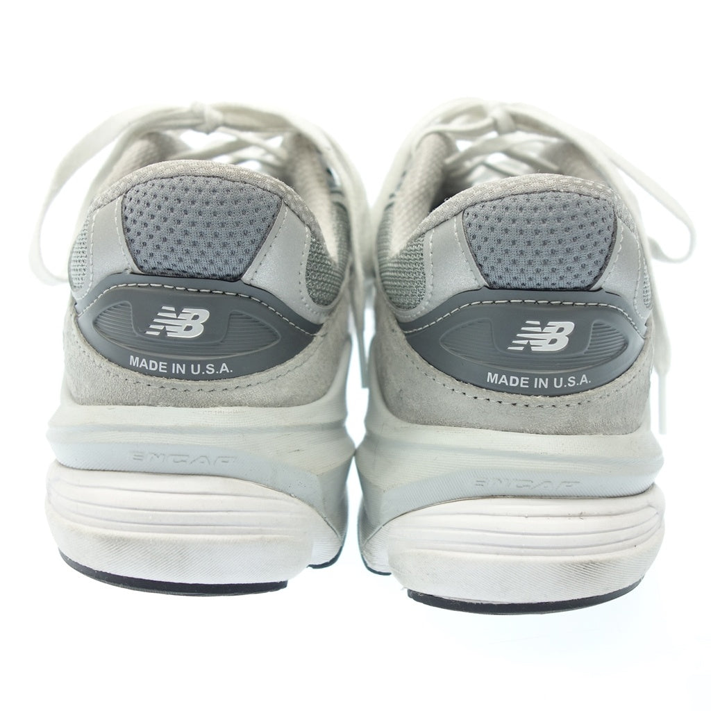 美品◆ニューバランス スニーカー 990V6 USA製 メンズ グレー サイズ27.5 M990GL6 NEW BALANCE【AFC44】