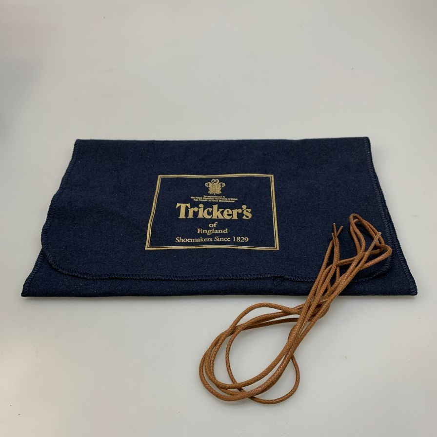 トリッカーズ カントリーブーツ M5833 ウィングチップ スエード メンズ サイズ 8 ブルー系 Tricker's ブーツ 約26.5cm【LA】【中古】