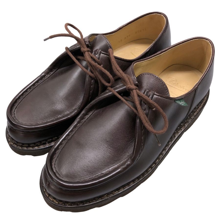 パラブーツ レザーシューズ ミカエル チロリアン カーフ ブラウン レディース サイズ39 PARABOOT MICHAEL 約25.5cm【LA】【中古】