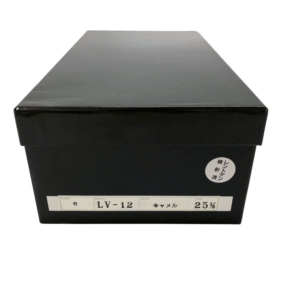 クリスチャンカラノ レザーシューズ レースアップ ストレートチップ プレーントゥ LV12 キャメル 25.5㎝ メンズ 革靴 日本製 撥水 ChristianCarano 約25.5cm【AFD9-2】