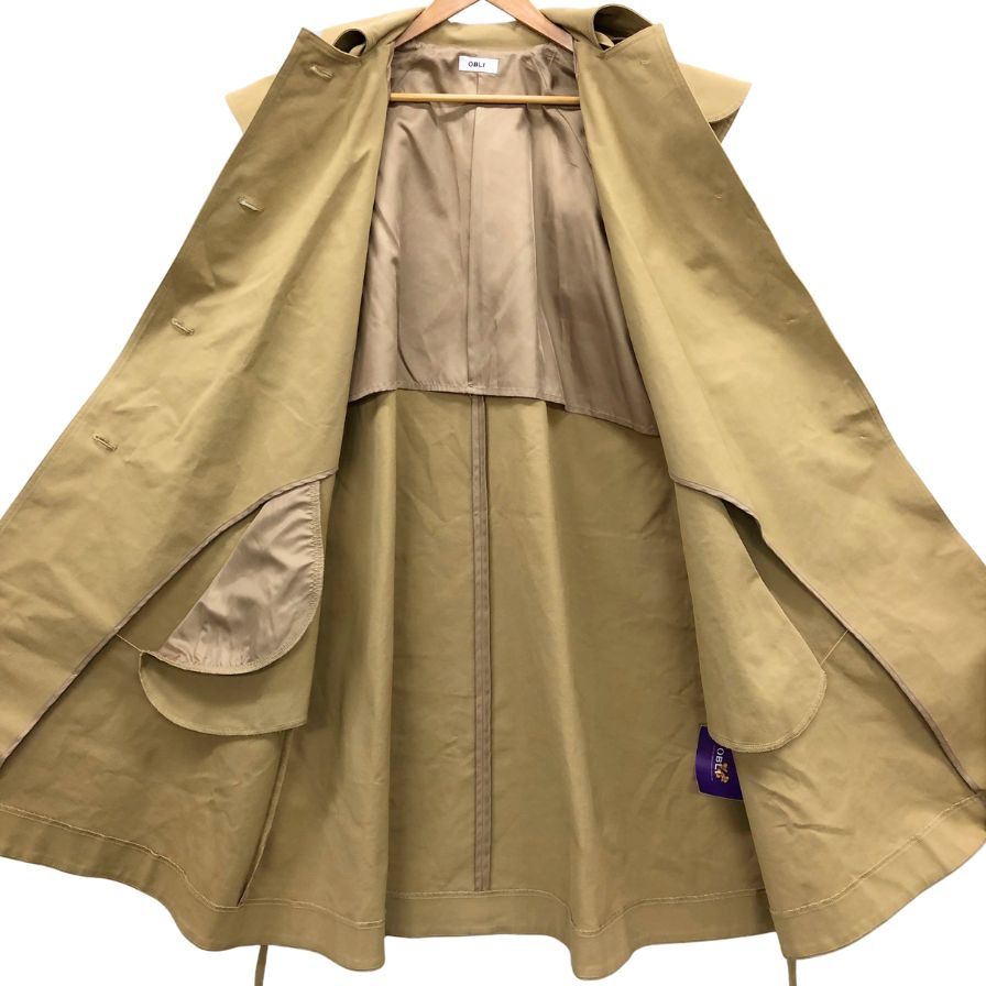美品◆オブリ スプリングコート ベージュ レディース サイズ1 OBRI 【AFF24】