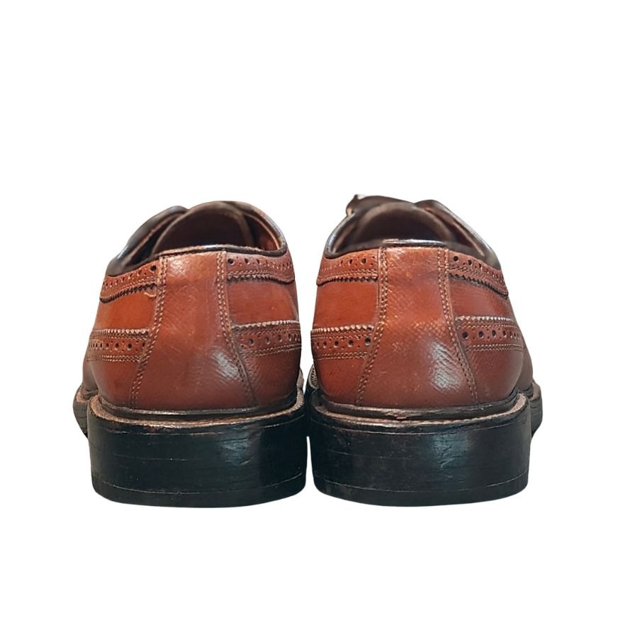 アレンエドモンズ レザーシューズ マクニール ウイングチップ グレインレザー ブラウン サイズUS7D Allen Edmonds ビジネスシューズ 約25.0cm【LA】【中古】