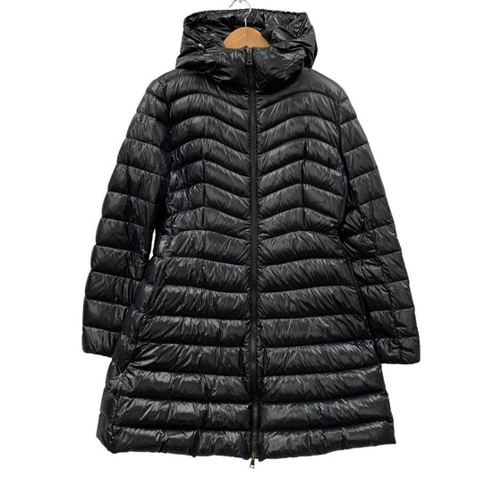 美品◆モンクレール ダウンコート AUTHIE GIUBBOTTO ブラック レディース サイズ4 MONCLER 【AFA1】