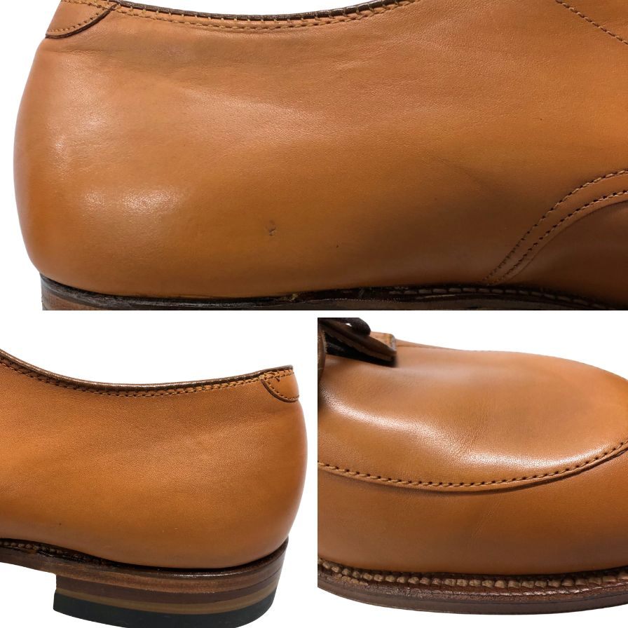 オールデン レザーシューズ 54421 カーフ ライトブラウン Vチップ サイズ10.5 ALDEN ビジネスシューズ 約28.5cm【LA】【中古】