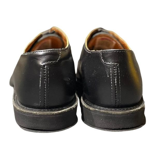 レッドウイング レザーシューズ ポストマン オックスフォード 101 メンズ サイズ7.5D ブラック REDWING ビジネスシューズ 約25.5cm【LA】【中古】