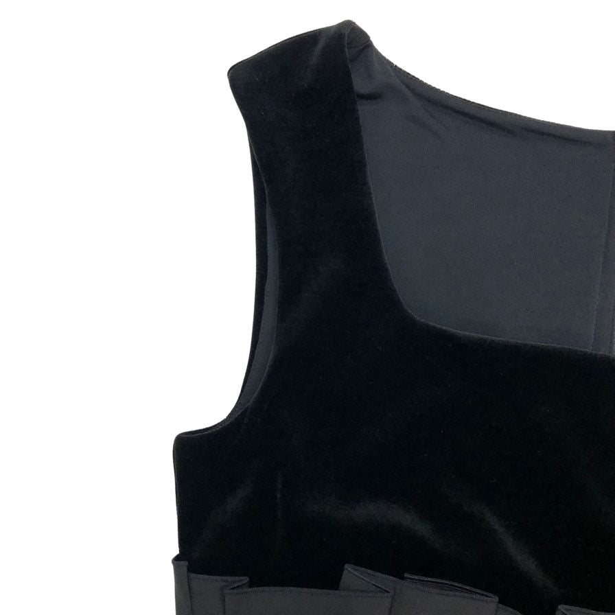 美品◆フォクシー ニューヨーク ワンピース 25153-SPSAZ54 ノースリーブ ブラック レディース サイズ42 FOXEY NEW YORK 【AFB25】