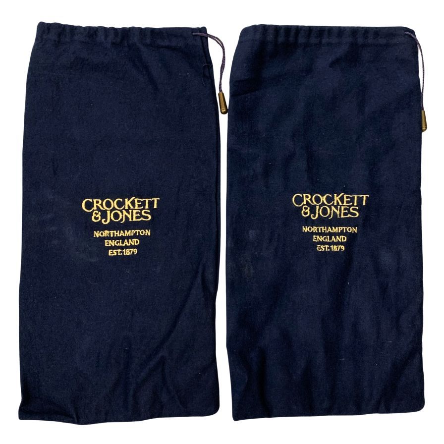 クロケット&ジョーンズ レザーシューズ RUFFLES パンチドキャップ メンズ ブラック サイズ10 CROCKETT&JONES ビジネスシューズ 約28.5cm【LA】【中古】