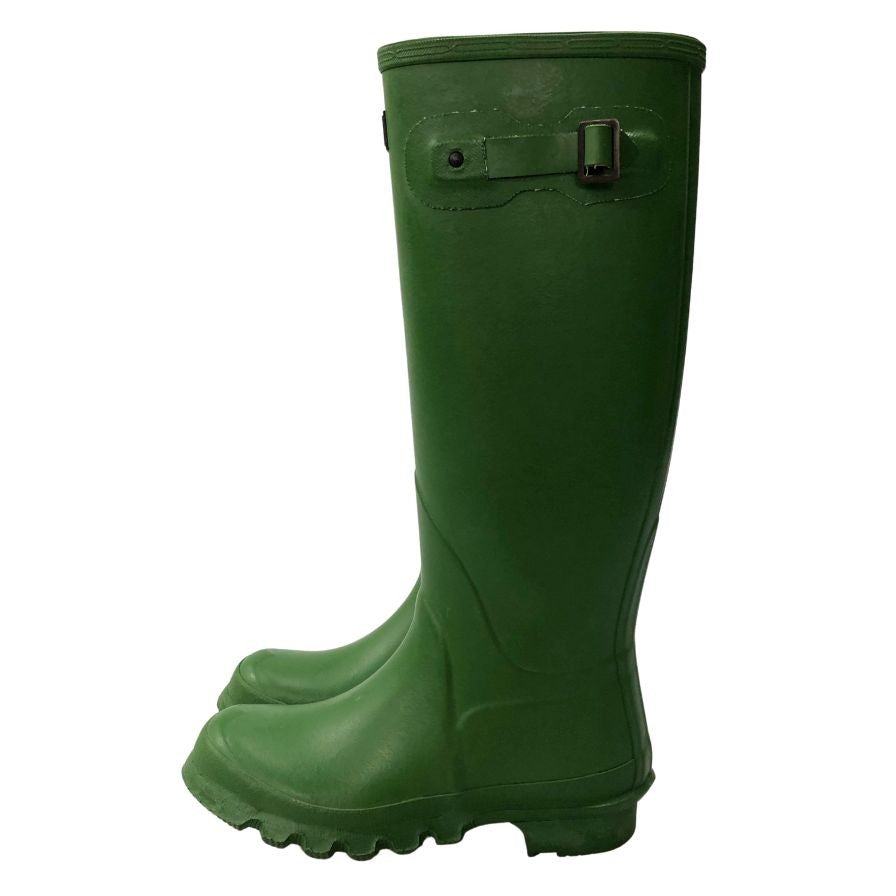 バブアー レインブーツ レディースサイズ4 グリーン系 Barbour 約23.0cm【AFC42】