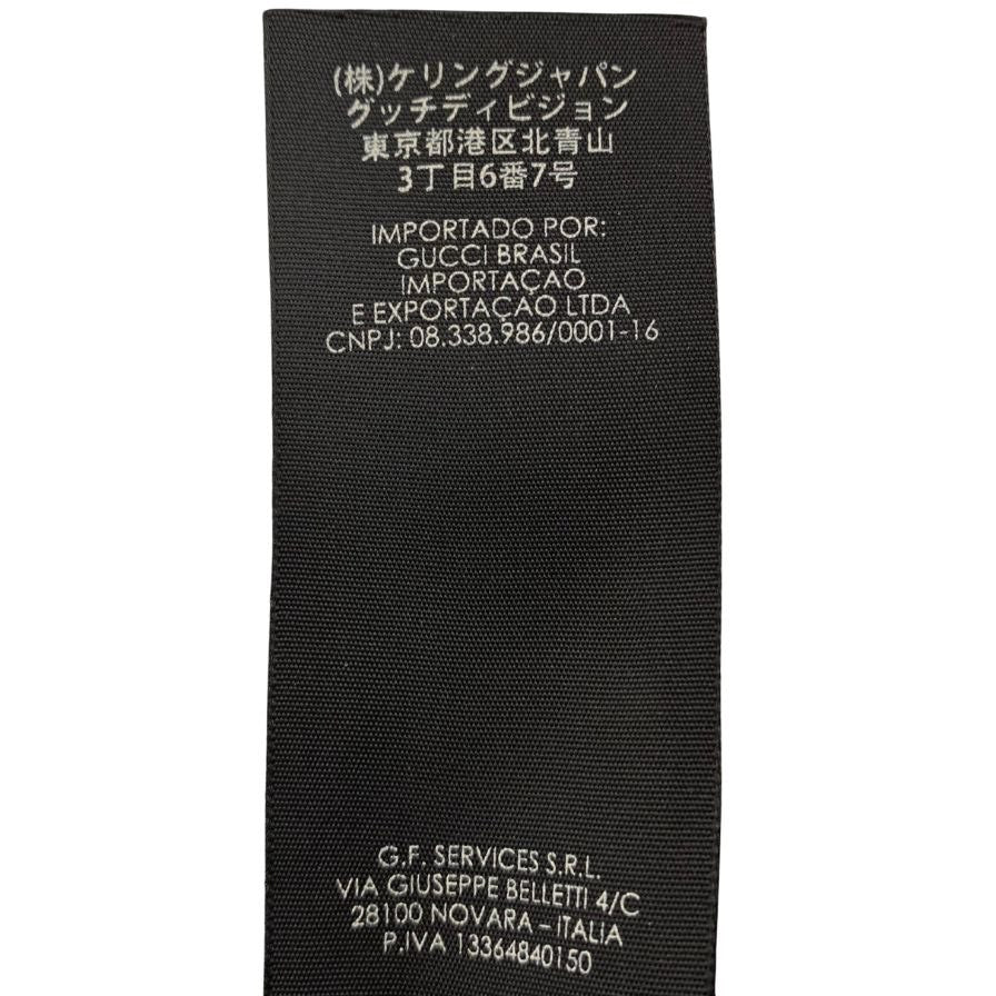 グッチ キャップ 帽子 キャンバス シェリーライン L ブラック GUCCI【AFI20】