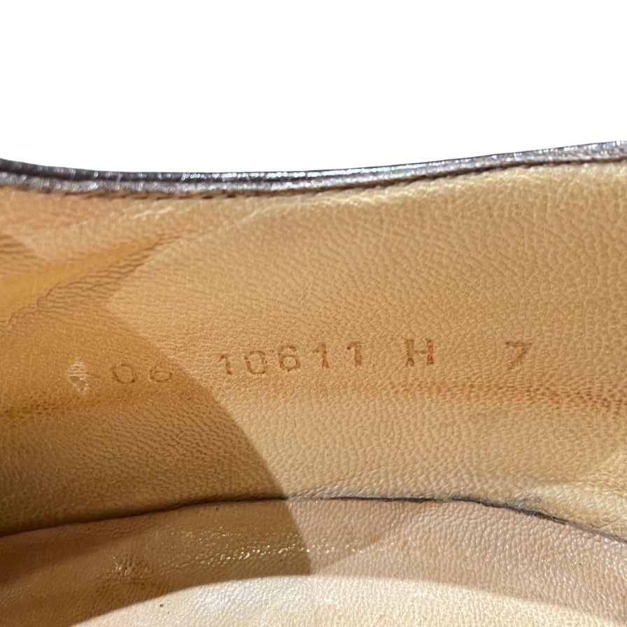 パラブーツ レザーシューズ ルソー Uチップ シボレザー メンズ サイズUK7 ブラウン PARABOOT ROUSSEAU ビジネスシューズ 約25.5cm【LA】【中古】