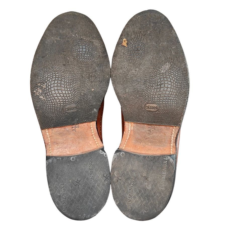 アレンエドモンズ レザーシューズ マクニール ウイングチップ グレインレザー ブラウン サイズUS7D Allen Edmonds ビジネスシューズ 約25.0cm【LA】【中古】