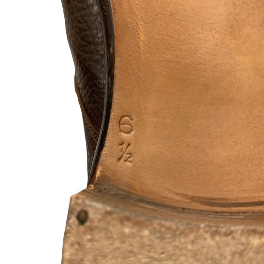 シルバノラッタンジ ダブルモンク グレインレザー ブラウン サイズUK6.5 メンズ Silvano Lattanzi ビジネスシューズ 約25.0cm【LA】【中古】