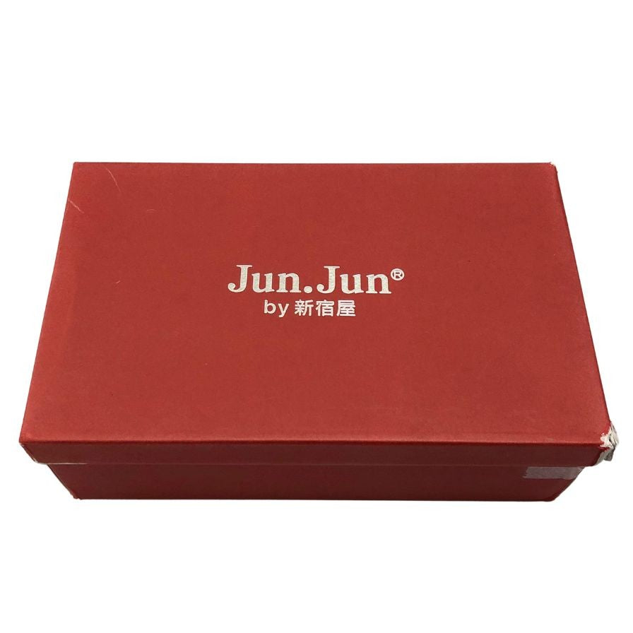 ジュンジュンバイ新宿屋 パンプス 4890 レザー レッド サイズ22.5 レディース Jun.Jun by shinjukuya 約22.5cm【7-15】