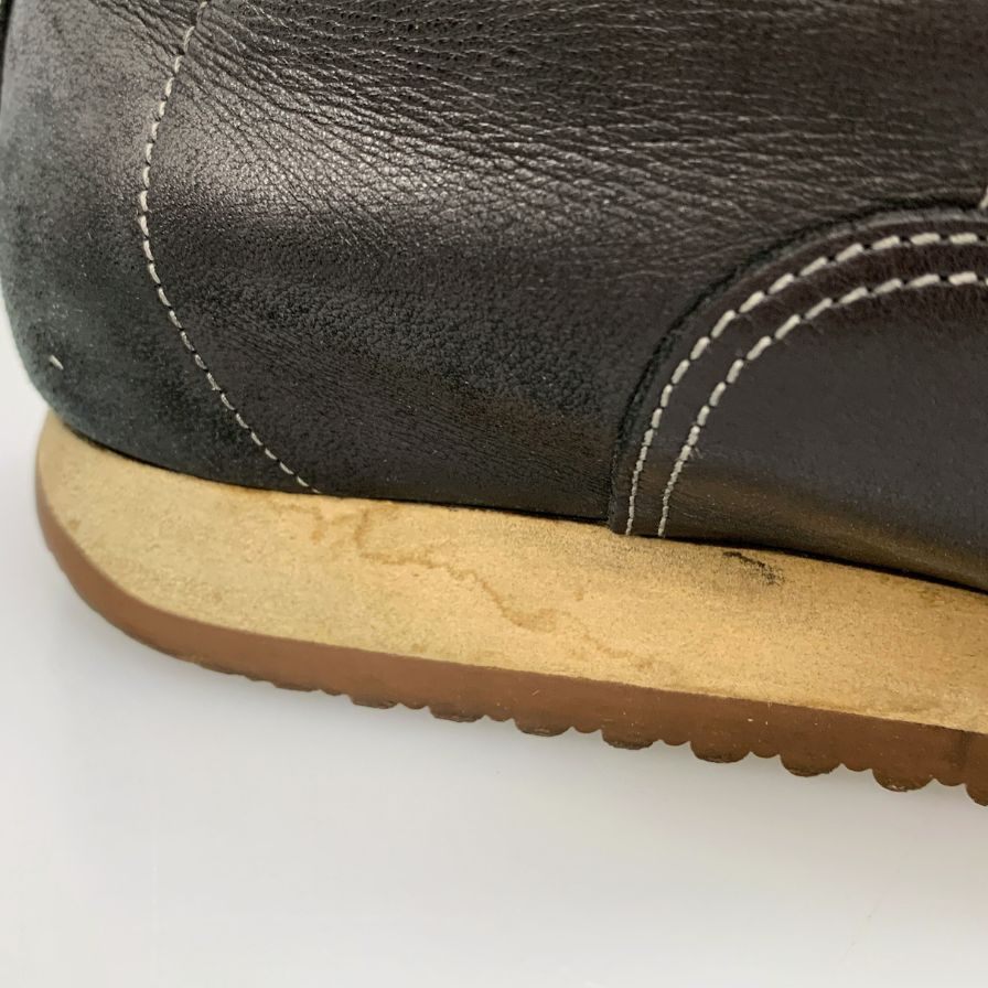 サントーニ レザースニーカー ブラック メンズ サイズ8 SANTONI 約26.5cm【AFC28】