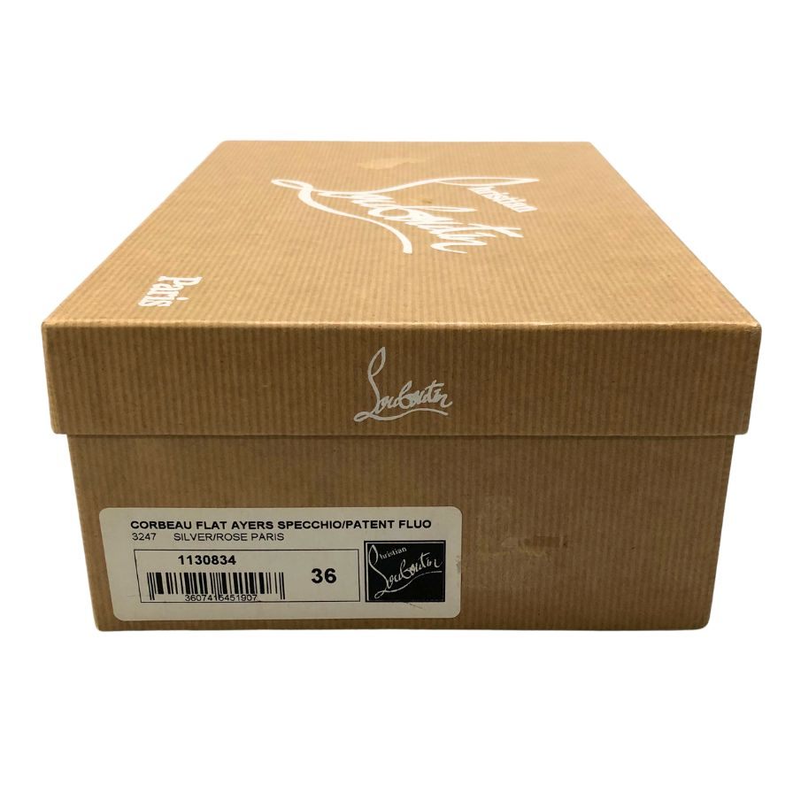 クリスチャンルブタン フラットシューズ ビニール レディース サイズ36 Christian Louboutin 約23.5cm【AFD2】