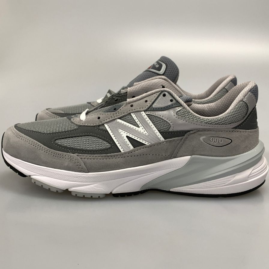 ニューバランス ローカットスニーカー M990GL6 メッシュ スウェード グレー メンズ サイズ28cm New Balance 約28.0cm【AFD3】