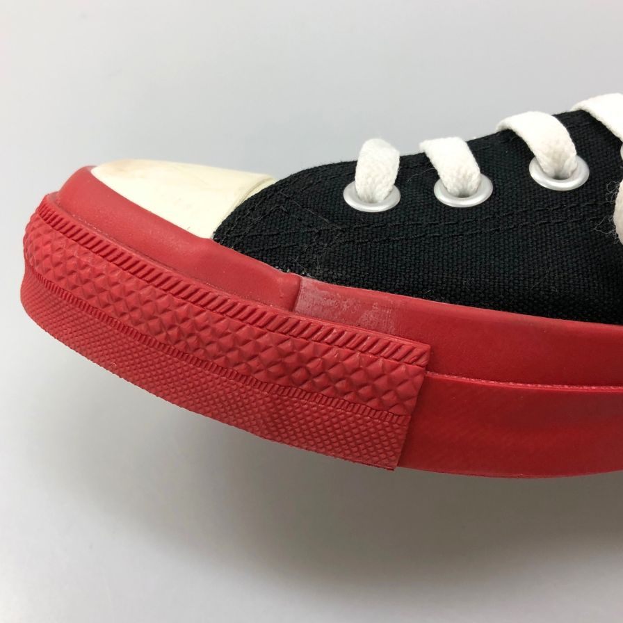 コンバース×プレイ コムデギャルソン ローカットスニーカー ネイビー×レッド メンズ サイズ28 1SD023 CONVERSE×PLAY COMME des GARCONS 約28.0cm【AFC5】
