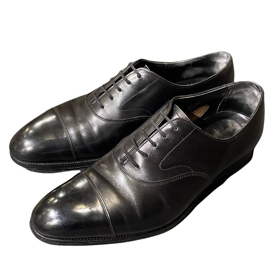 エドワードグリーン レザーシューズ ストレートチップ チェルシー 82ラスト ブラック UK7.5E EDWARD GREEN CHELSEA ビジネスシューズ 約26.5cm【LA】【中古】
