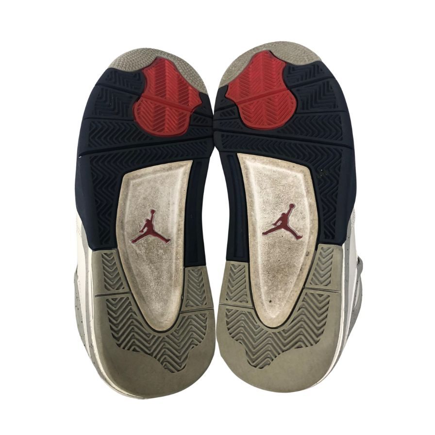 ナイキ スニーカー エアジョーダン 4 レトロ 27cm ホワイト系 DH6927-140 NIKE AIR JORDAN4 RETRO Midnight Navy 約27.0cm【AFD17】