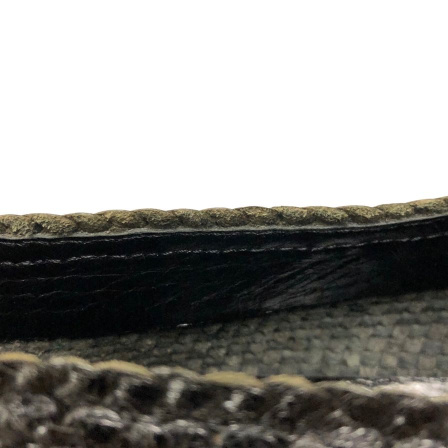 ビゲンズ ローファー メッシュ レザー 編み込み ブラック メンズ サイズ6.5 Vigens 約24.5cm【AFC35】