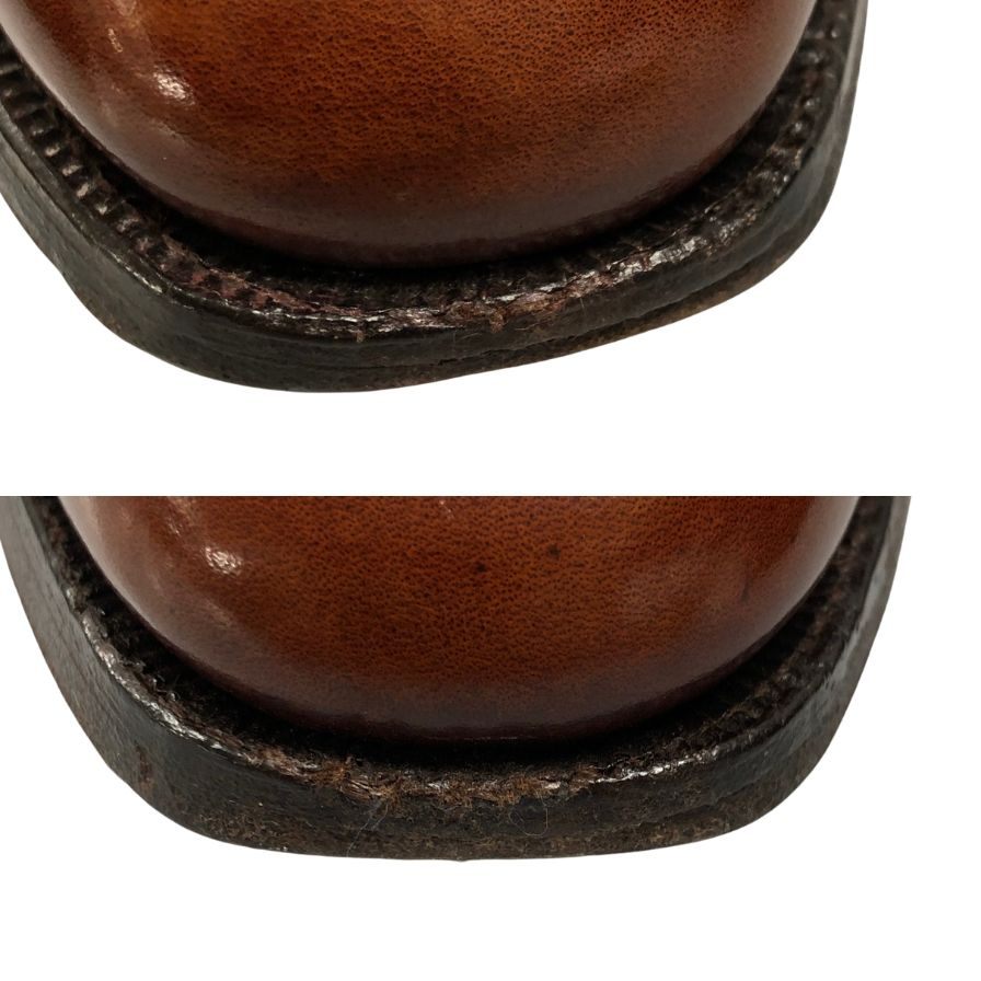 クロケット&ジョーンズ レザーシューズ スタンフォード アデレード ストレートチップ ブラウン メンズ サイズUK8D CROCKETT&JONES STAMFORD ビジネスシューズ 約26.5cm【LA】【中古】