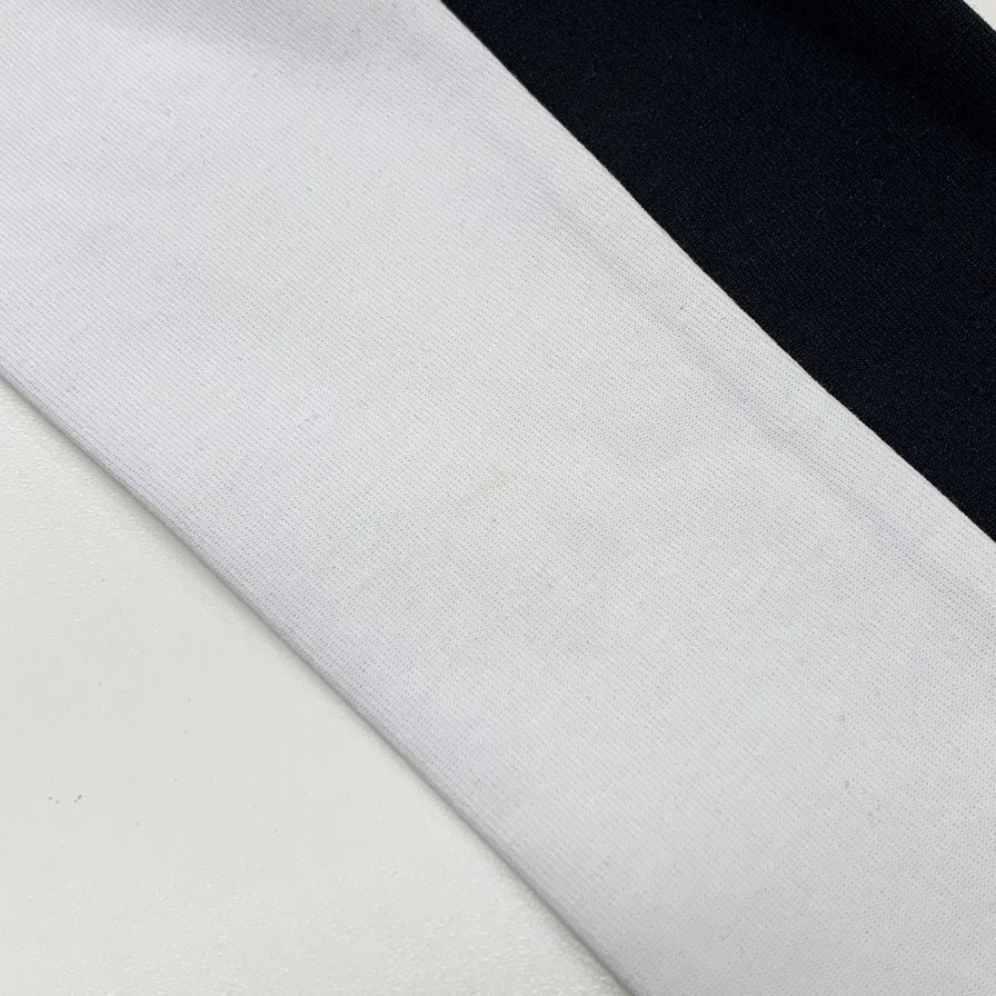 中古◆アルマーニ エクスチェンジ トレーナー 切替 刺繍 ロゴ クルーネック スウェット ホワイト メンズ サイズL ARMANI EXCHANGE 【AFB9】