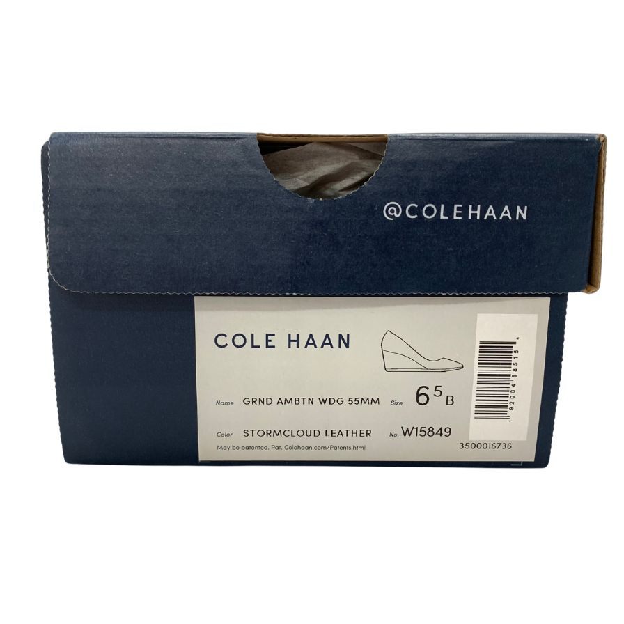 コールハーン パンプス グランド アンビション ウェッジ 55MM W15849 レザー グレー レディース サイズ6.5B COLE HAAN GRND AMBTN WEG 55MM 約23.5cm【AFD13】