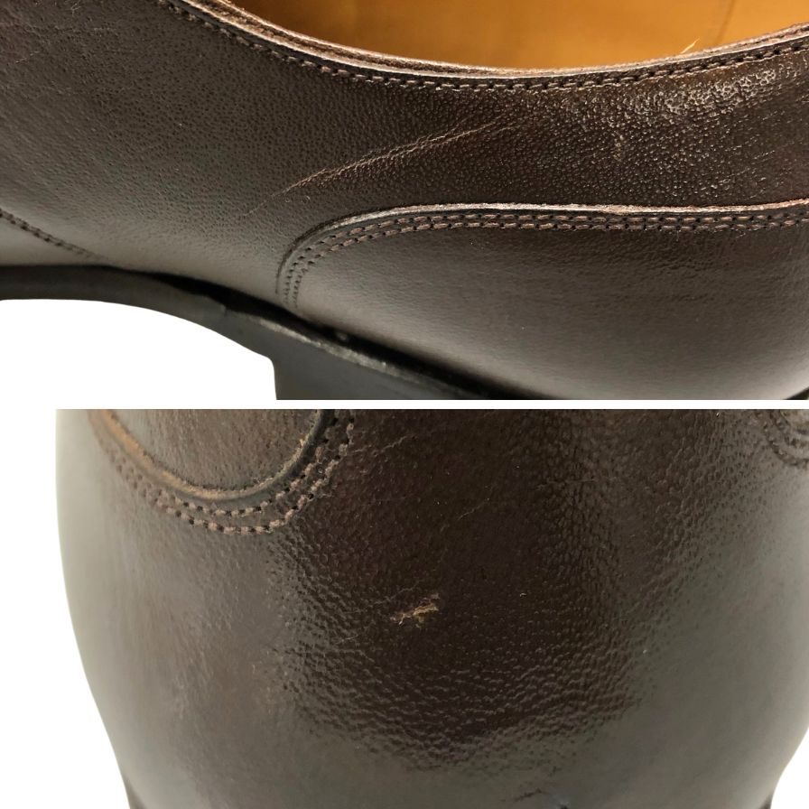 ティーエルビー マヨルカ レザーシューズ Uチップ グレインレザー ブラウン メンズ サイズ6 TLB mallorca マヨルカ 約24.5cm【AFC41】