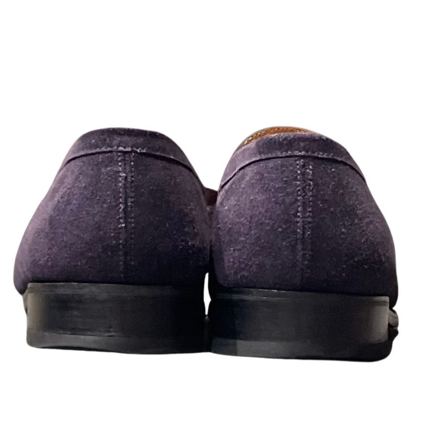 ジェイエムウエストン レザーシューズ シグニチャーローファー 180 スエード ネイビー メンズ サイズUK7C J.M.WESTON ローファー 約26.0cm【LA】【中古】