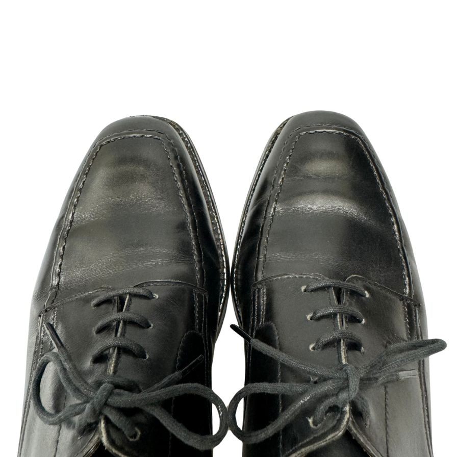 クロケット&ジョーンズ レザーシューズ Uチップ ベイズウォーター カーフ ブラック サイズ5E メンズ CROCKETT&JONES BAYSWATER 約23.5cm【LA】