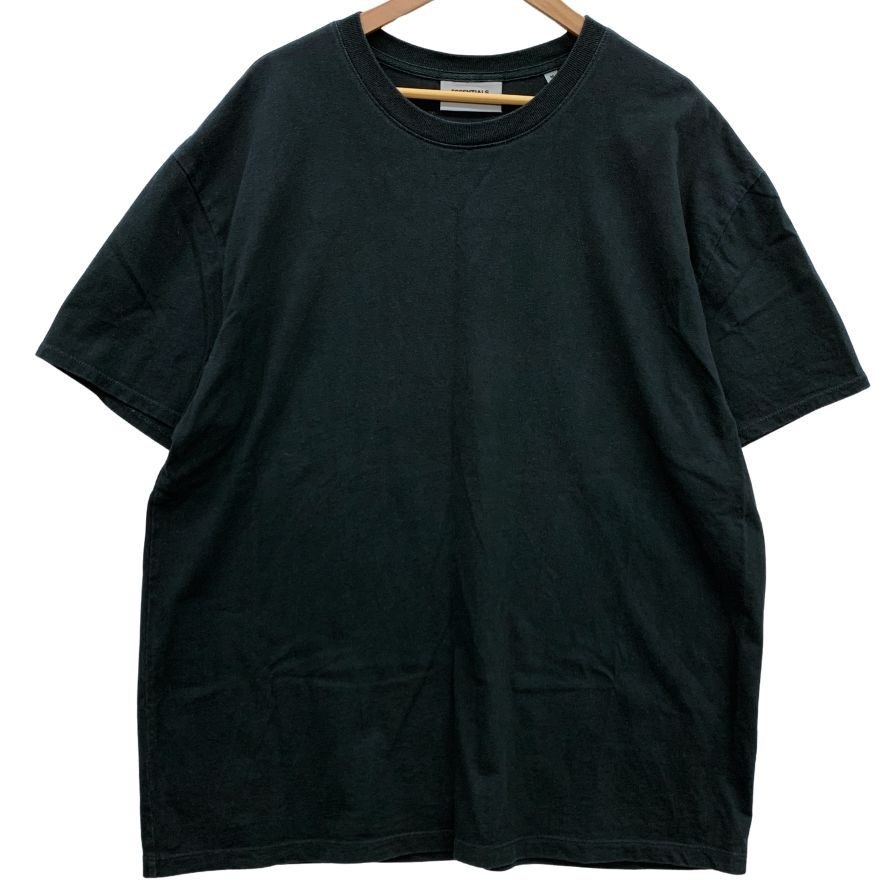 美品◆フィアオブゴッド エッセンシャルズ バックロゴ Tシャツ メンズ サイズM ブラック Fear of God ESSENTIALS 【AFB9】